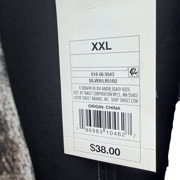 A New Day Metallic Silver Blazer XXL Lightweight Womens Evening Jacket NWT - Picture 6 of 7